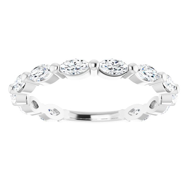 1.20 ct. Shared Prong Marquise Diamond Wedding Band East-West Set Ring-VIRABYANI