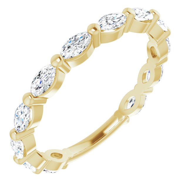 1.20 ct. Shared Prong Marquise Diamond Wedding Band East-West Set Ring-VIRABYANI