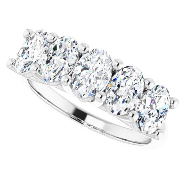 1.05 ct. Oval Cut Diamond Wedding Band-VIRABYANI