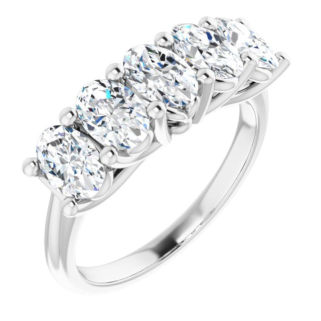 1.05 ct. Oval Cut Diamond Wedding Band-VIRABYANI