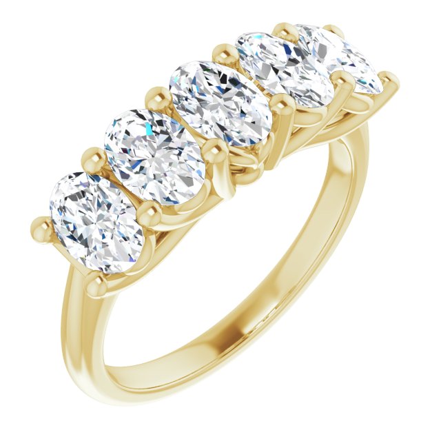 1.05 ct. Oval Cut Diamond Wedding Band-in 14K/18K White, Yellow, Rose Gold and Platinum - Christmas Jewelry Gift -VIRABYANI