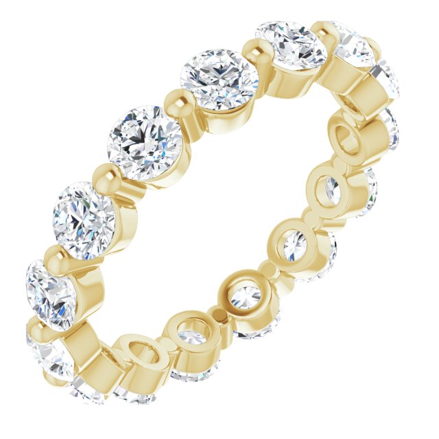 2.55 ct. Round Diamond Eternity Band-VIRABYANI