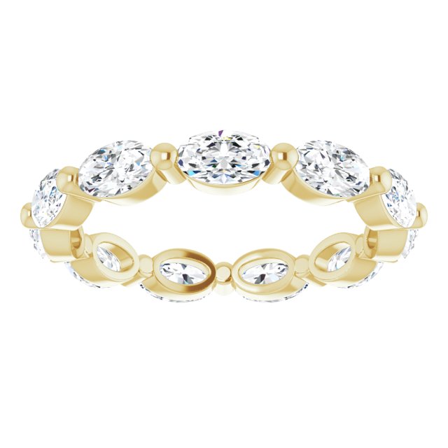 2.31 ct. Oval Diamond Eternity Band-VIRABYANI