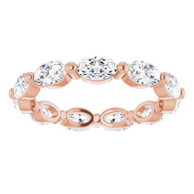 2.31 ct. Oval Diamond Eternity Band-VIRABYANI