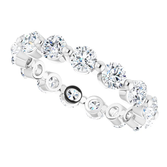 2.55 ct. Round Diamond Eternity Band-VIRABYANI