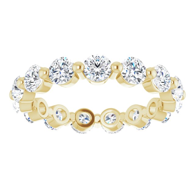 2.55 ct. Round Diamond Eternity Band-VIRABYANI