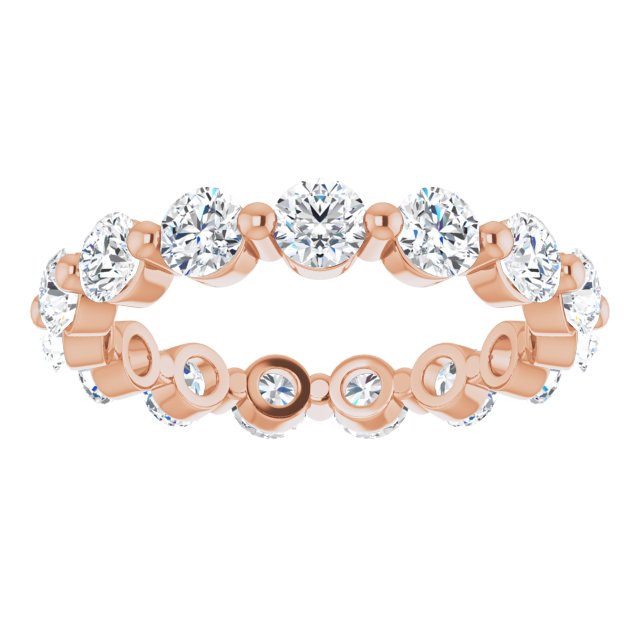 2.55 ct. Round Diamond Eternity Band-VIRABYANI