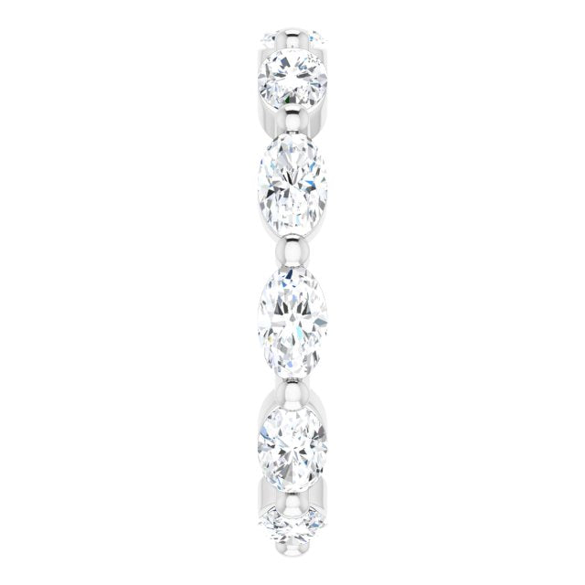 2.31 ct. Oval Diamond Eternity Band-VIRABYANI