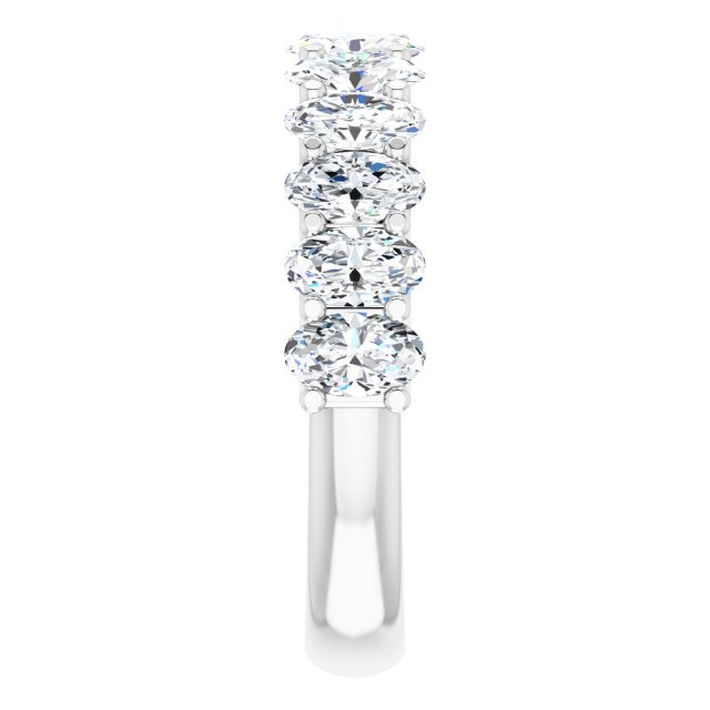 2.52 ct. Oval Cut Diamond Wedding Band-VIRABYANI