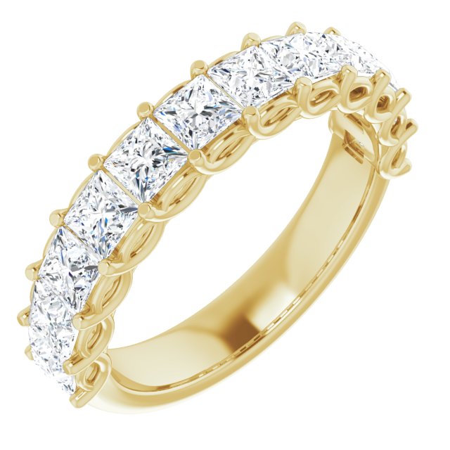 2.16 ct. Princess Cut Diamond Wedding Band-VIRABYANI