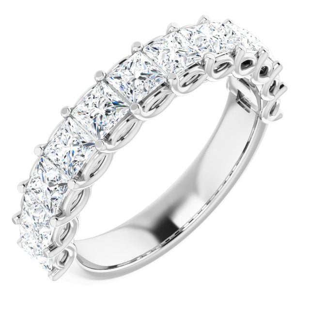 2.16 ct. Princess Cut Diamond Wedding Band-VIRABYANI