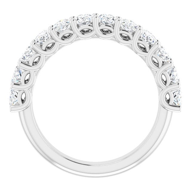 2.52 ct. Oval Cut Diamond Wedding Band-VIRABYANI