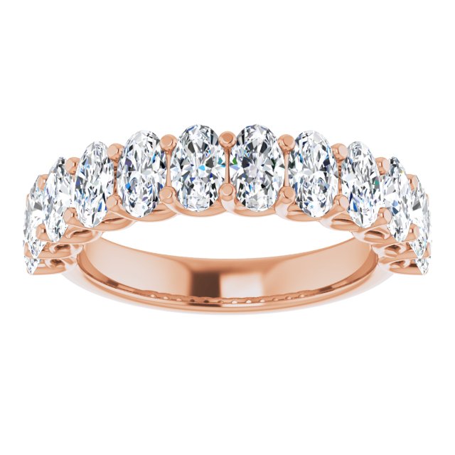 2.52 ct. Oval Cut Diamond Wedding Band-VIRABYANI