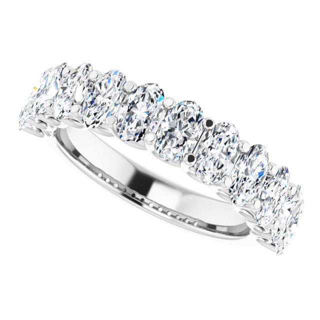 2.52 ct. Oval Cut Diamond Wedding Band-VIRABYANI