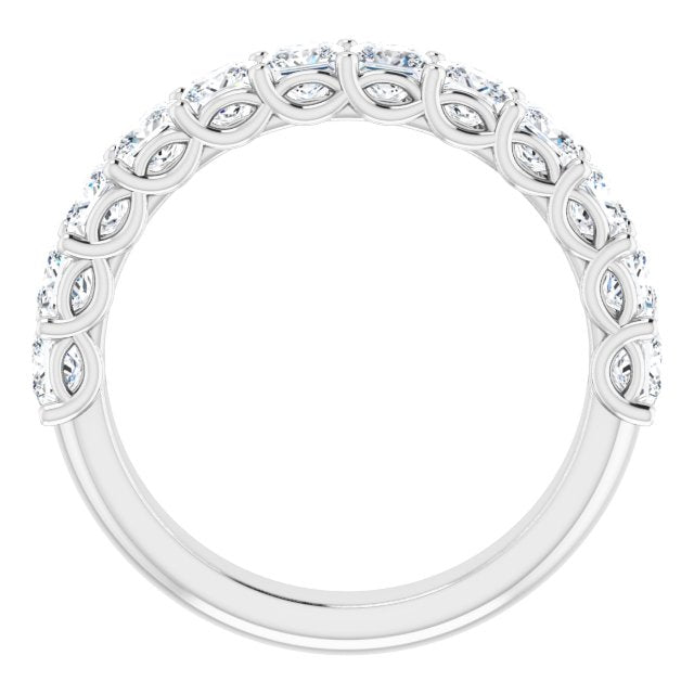 2.16 ct. Princess Cut Diamond Wedding Band-in 14K/18K White, Yellow, Rose Gold and Platinum - Christmas Jewelry Gift -VIRABYANI