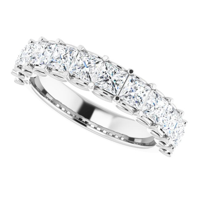 2.16 ct. Princess Cut Diamond Wedding Band-VIRABYANI