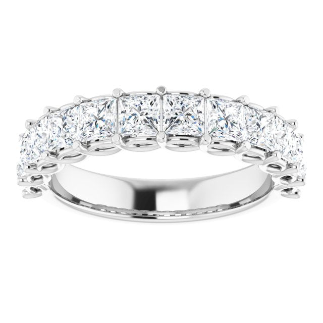 2.16 ct. Princess Cut Diamond Wedding Band-VIRABYANI