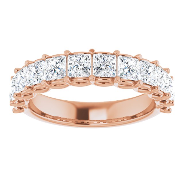 2.16 ct. Princess Cut Diamond Wedding Band-VIRABYANI