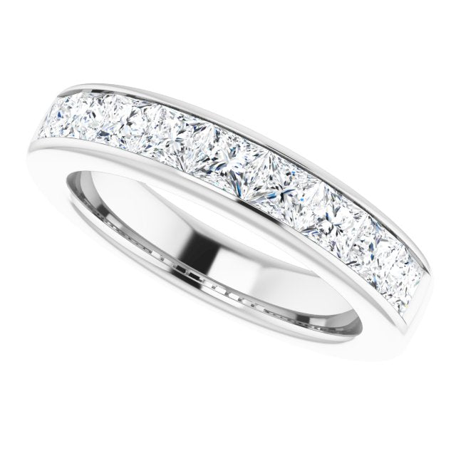 1.62 ct. Princess Cut Diamond Wedding Band-VIRABYANI