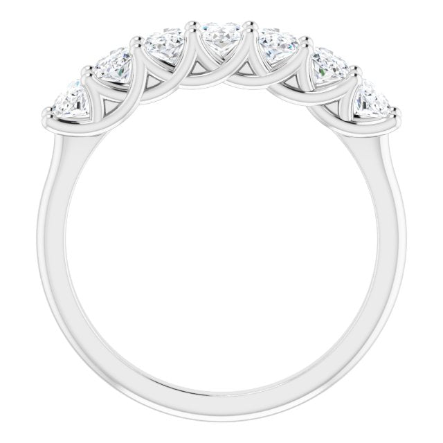 1.47 ct. Oval Cut Diamond Wedding Band Trellis Style Ring-VIRABYANI