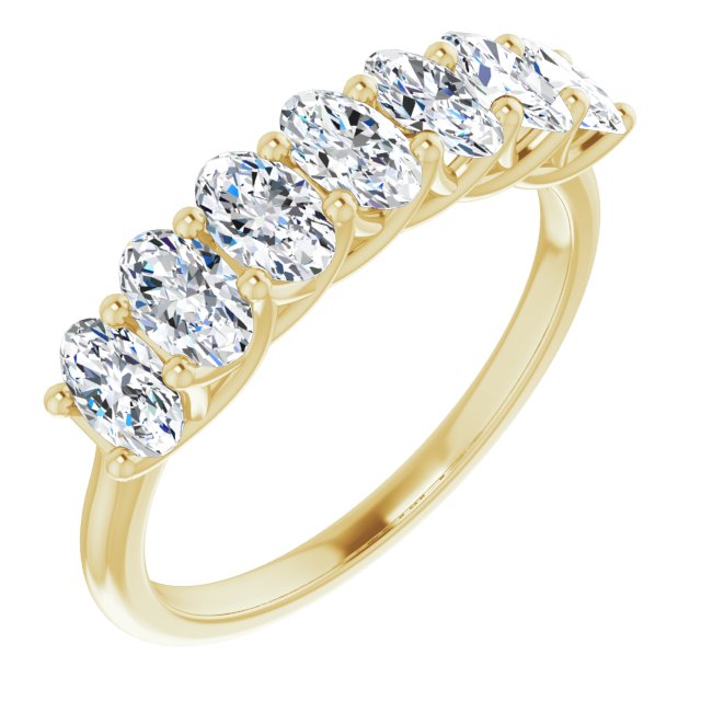 1.47 ct. Oval Cut Diamond Wedding Band Trellis Style Ring-VIRABYANI