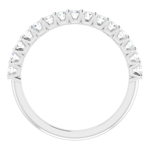 0.50 ct. Round Cut Diamond Stackable Wedding Band-VIRABYANI