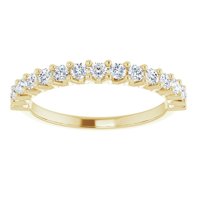 0.50 ct. Round Cut Diamond Stackable Wedding Band-VIRABYANI
