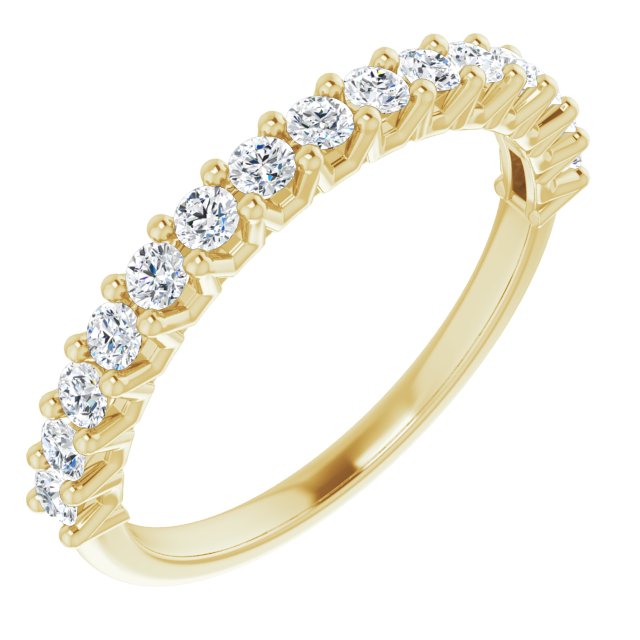 0.50 ct. Round Cut Diamond Stackable Wedding Band-VIRABYANI