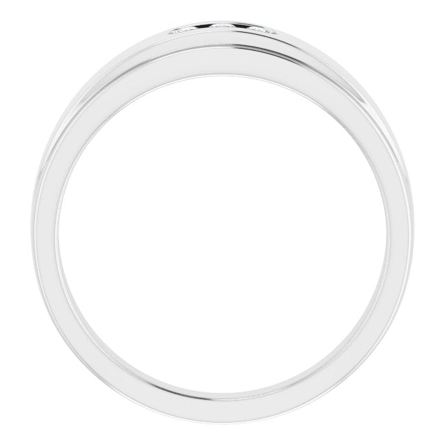 3 Stone Men's Diamond Ring-VIRABYANI