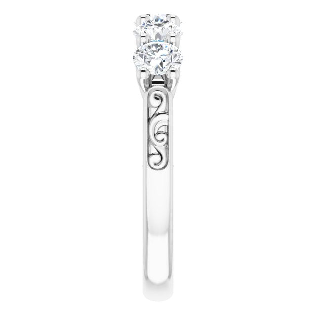 1.20 ct. Round Cut Diamond Wedding Band-in 14K/18K White, Yellow, Rose Gold and Platinum - Christmas Jewelry Gift -VIRABYANI