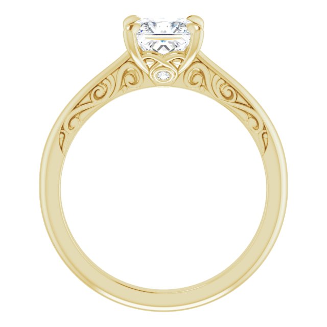 Norah Princess Diamond Solitaire Engagement Ring-VIRABYANI