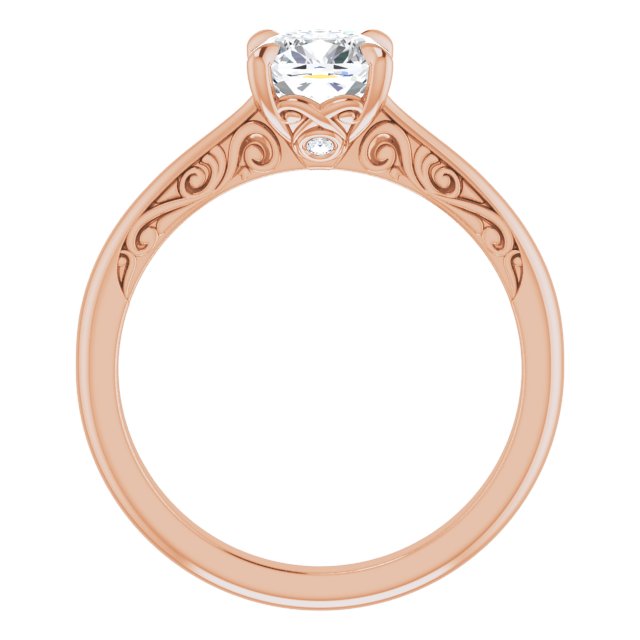 Norah Cushion Diamond Solitaire Engagement Ring-VIRABYANI