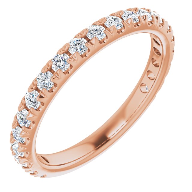 0.62 ct. Round Cut Diamond Comfort Fit Wedding Band-VIRABYANI
