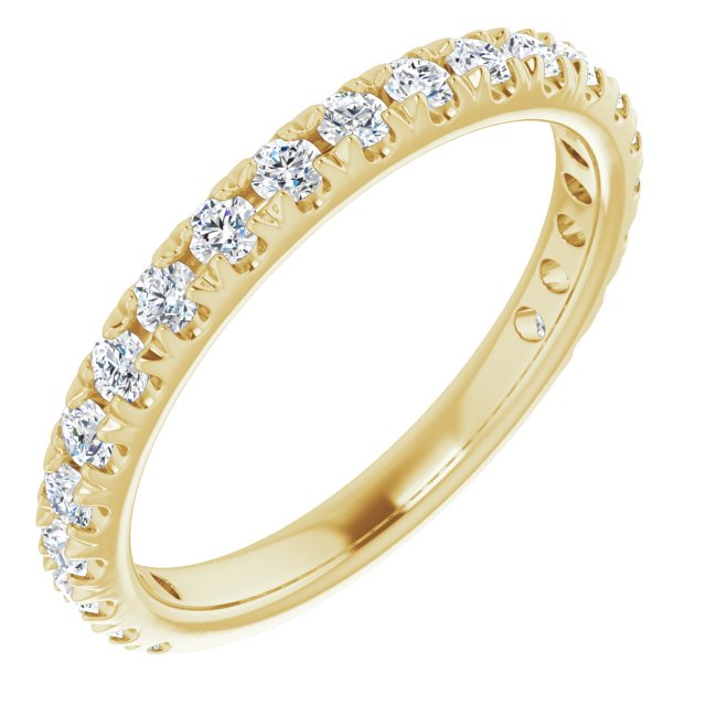 0.62 ct. Round Cut Diamond Comfort Fit Wedding Band-VIRABYANI