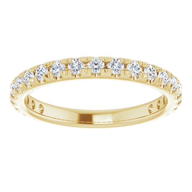 0.62 ct. Round Cut Diamond Comfort Fit Wedding Band-VIRABYANI