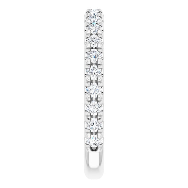0.62 ct. Round Cut Diamond Comfort Fit Wedding Band-VIRABYANI