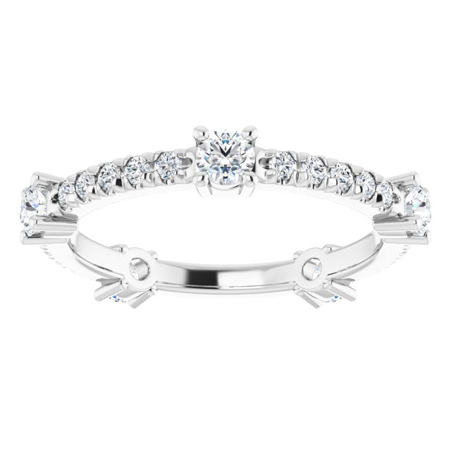 0.87 ct. Round Diamond Eternity Band-VIRABYANI