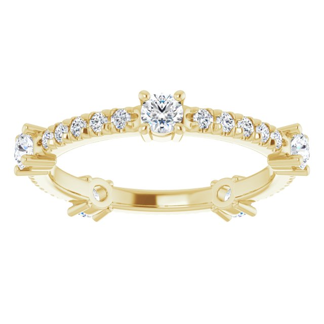 0.87 ct. Round Diamond Eternity Band-VIRABYANI