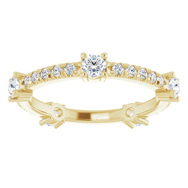 0.87 ct. Round Diamond Eternity Band-VIRABYANI