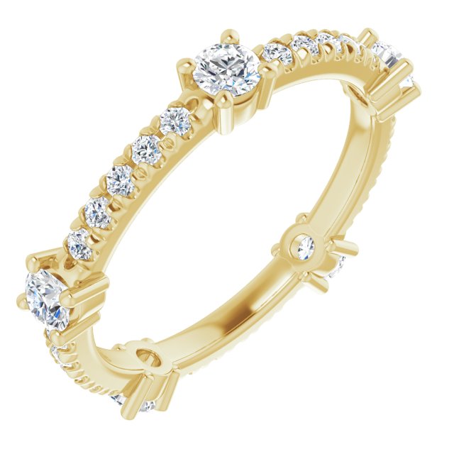 0.87 ct. Round Diamond Eternity Band-VIRABYANI