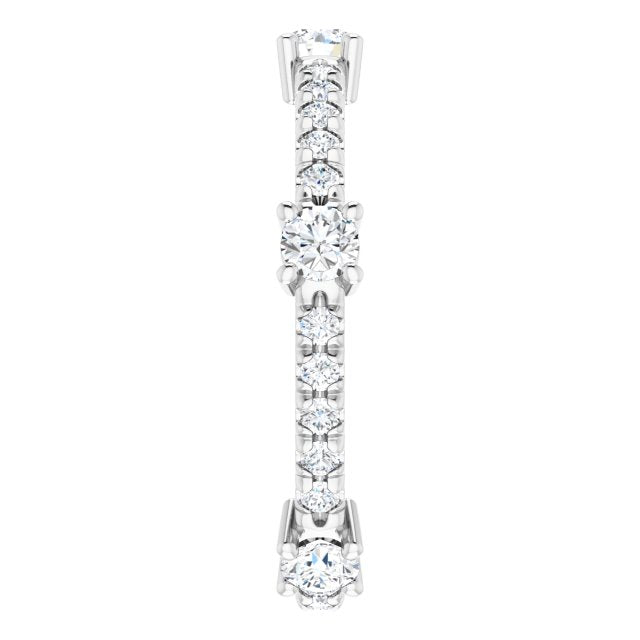 0.87 ct. Round Diamond Eternity Band-VIRABYANI