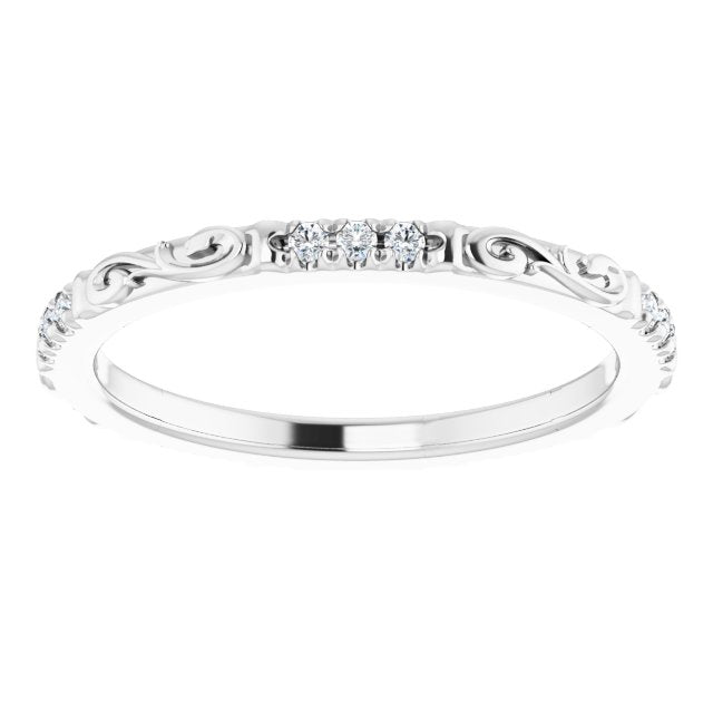 Delicate Stackable Infinity Diamond Eternity Band-VIRABYANI