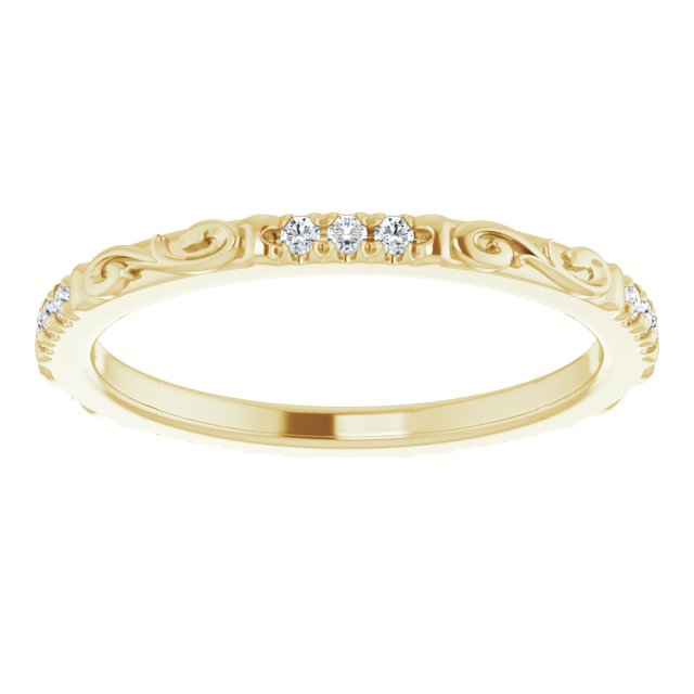 Delicate Stackable Infinity Diamond Eternity Band-VIRABYANI