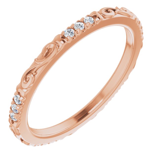 Delicate Stackable Infinity Diamond Eternity Band-VIRABYANI