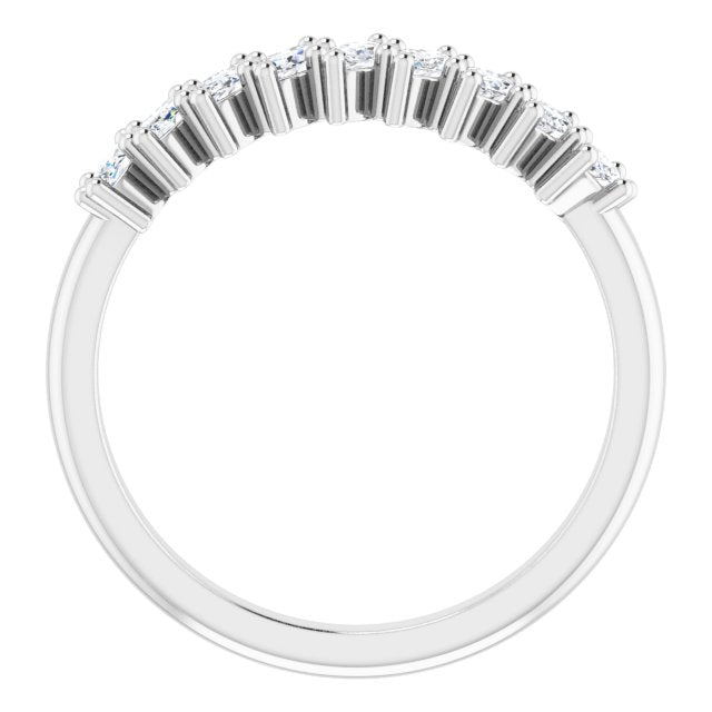 0.90 ct. Marquise Diamond Wedding Band 9 Stone Anniversary Ring-VIRABYANI