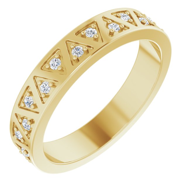 0.26 ct. Round Diamond, Filigree Design Eternity Band-in 14K/18K White, Yellow, Rose Gold and Platinum - Christmas Jewelry Gift -VIRABYANI