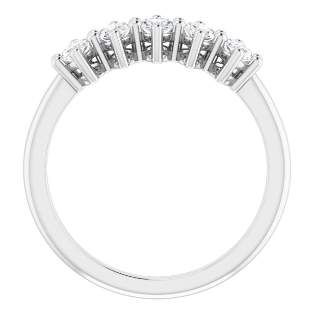 1.00 ct. Marquise Diamond Five Stone Band Classic Shared Prongs-VIRABYANI