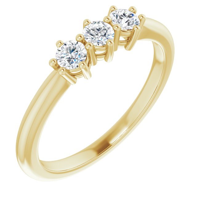 0.34 ct. Round Cut Diamond Prong set Wedding Band-in 14K/18K White, Yellow, Rose Gold and Platinum - Christmas Jewelry Gift -VIRABYANI