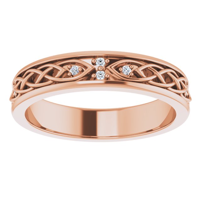 Hand Carved Art Deco Style Diamond Eternity Band-VIRABYANI