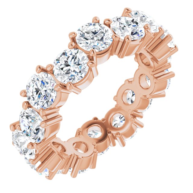 5.28 ct. Round Diamond Eternity Band-VIRABYANI